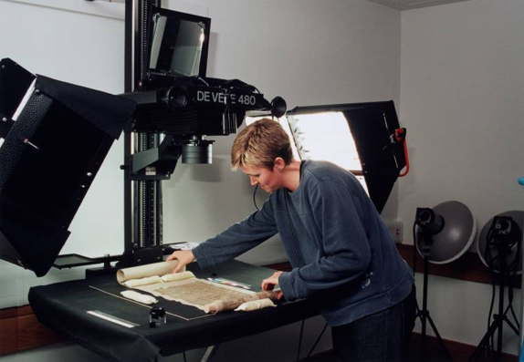 Manuscript scanning.