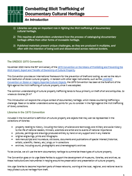 Front page of Guide to Combatting Illicit Trafficking