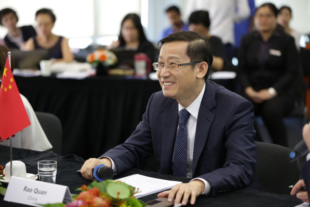 Mr Rao Quan spoke on the strategies for the sustainable development of the Silk Road International Library Alliance.