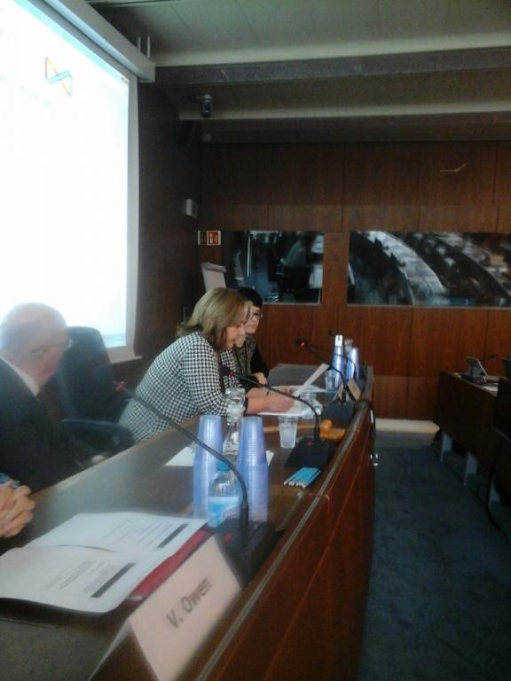 Alicia Ocaso, Uruguayan Library Association, speaks at side-event at WIPO