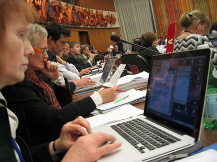 From the floor with Barbara Stratton (IFLA) and Janice Pilch (LCA) on 15 December 2009 (first and second from the left) From the floor with Barbara Stratton (IFLA) and Janice Pilch (LCA) on 15 December 2009 (first and second from the left)