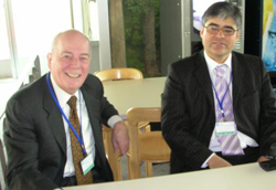 Winston Tabb and Luis Villarroel in between sessions Winston Tabb and Luis Villarroel in between sessions