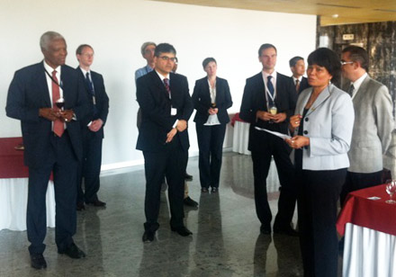 Ellen Tise speaking at the IFLA-WIPO reception Ellen Tise speaking at the IFLA-WIPO reception