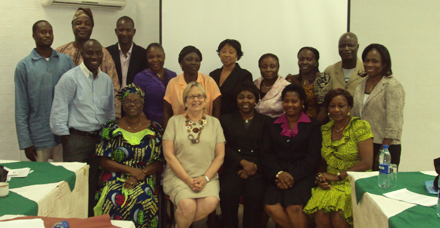 Nigerian librarians, Victoria Okojie and Barbara Jones