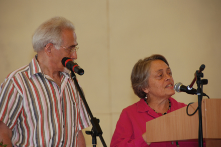 Barbara Ford and interpreter