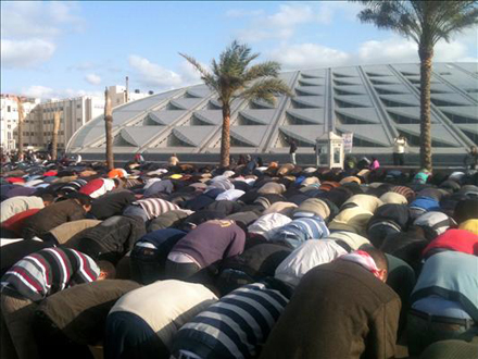 Outside the Bibliotheca Alexandrina Outside the Bibliotheca Alexandrina