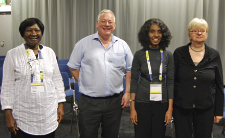 Part of the first group of BSLA trainers: Jacinta Were, Bob McKee, Premila Gamage, Cluadia Lux