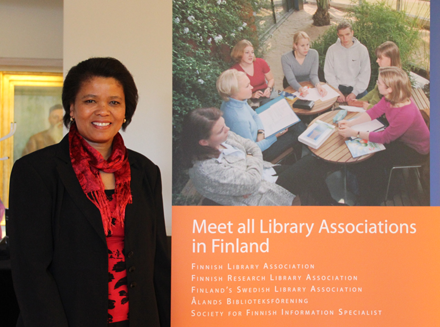 Ellen Tise at 100th Anniversary of the Finnish Library Association in Tampere, Finland Ellen Tise at 100th Anniversary of the Finnish Library Association in Tampere, Finland