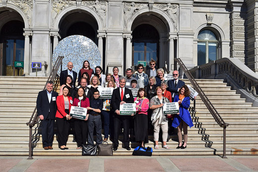 IFLA Global Vision regional workshop participants outside the Library of Congress in Washington D.C.
