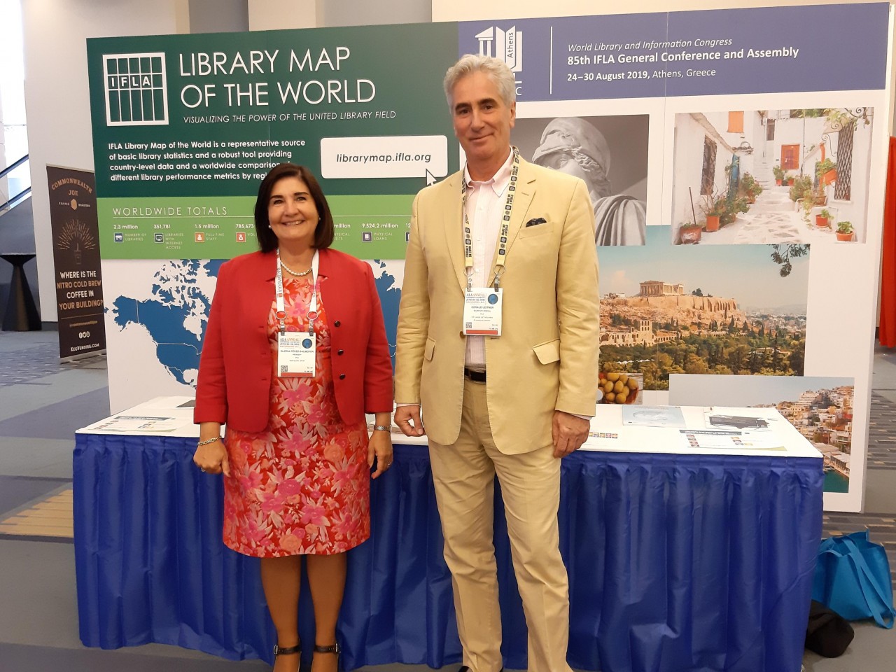 IFLA President Glòria Pérez-Salmerón and Secretary General Gerald Leitner 
