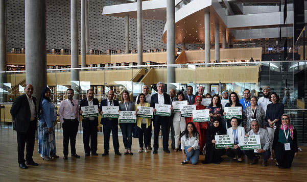 IFLA Global Vision regional workshop participants in Alexandria, Egypt
