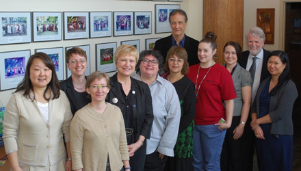 Ingrid Parent with members of the Presidential Meeting 2012 committee