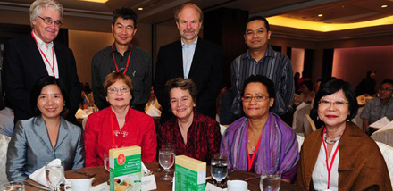 IFLA Secretary General (in red), along with other When Nations Remember attendees IFLA Secretary General (in red), along with other When Nations Remember attendees