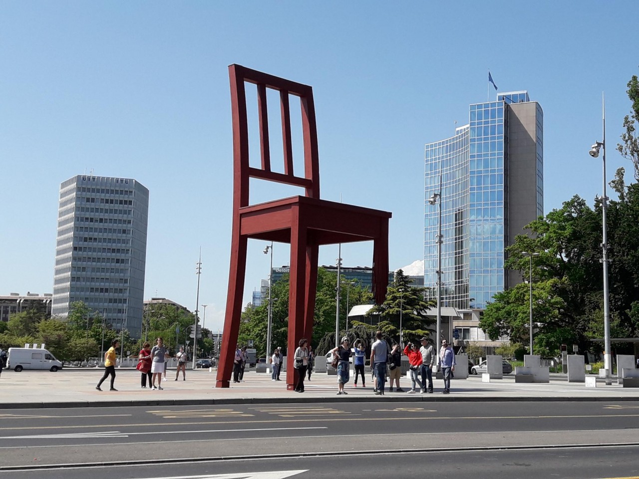 Place des Nations Geneva, WIPO on the right