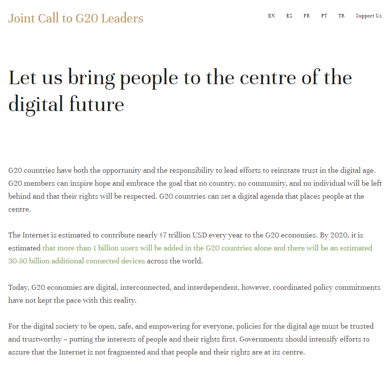 G20 open letter image