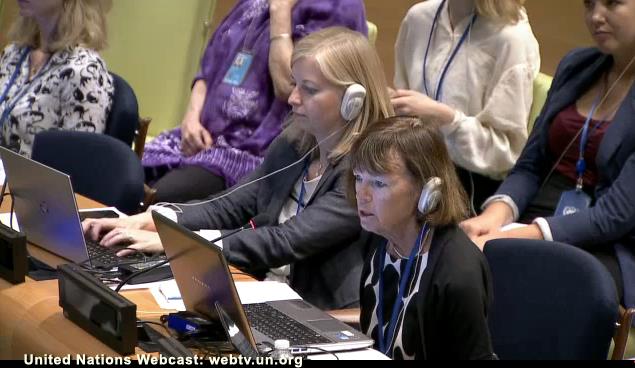 Donna Scheeder at the UN