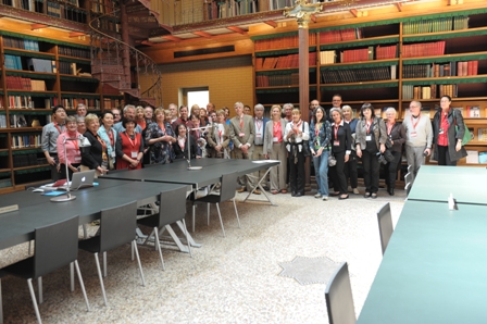 Attendees at the library of the Rijksmuseum 