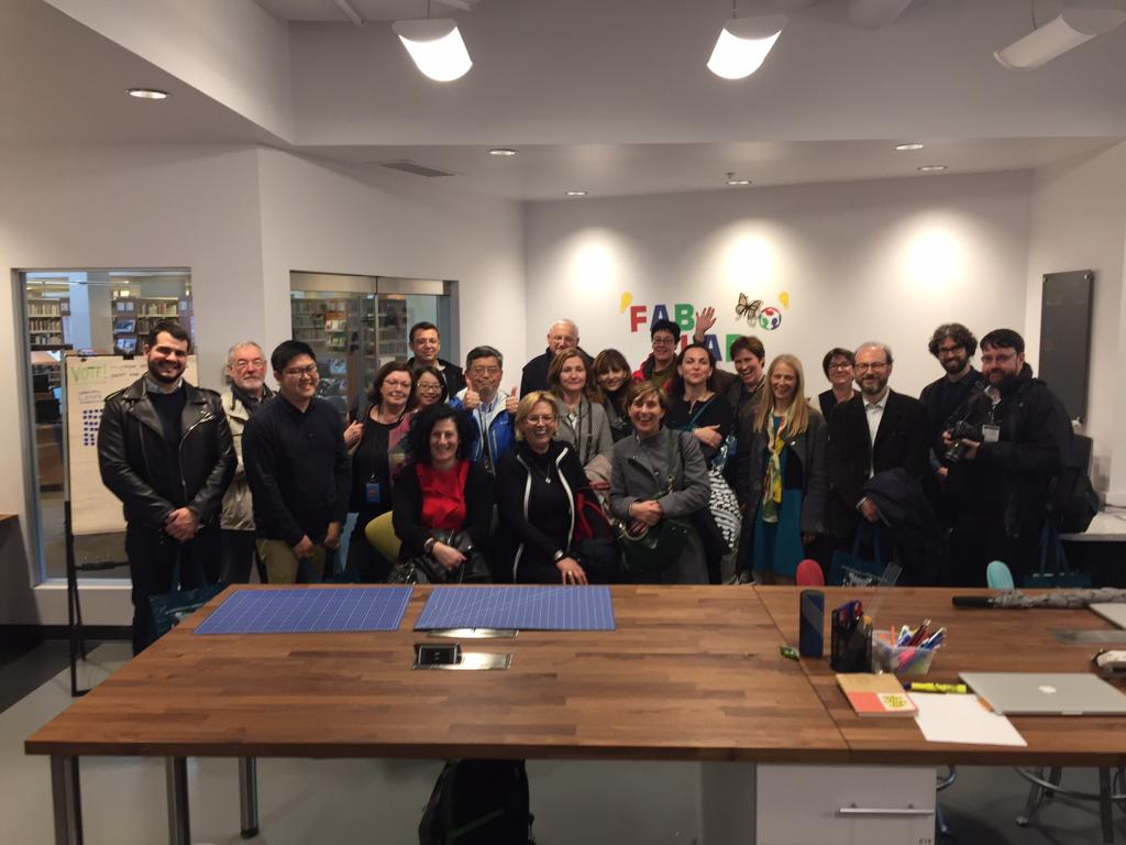 Group photo at Library in Brossard