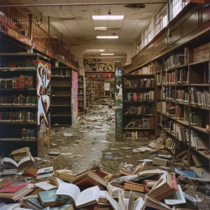 Abandoned library