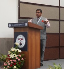 AO RDC Vice Chair Shri Sanjay K Bihani sharing with the audience AO RDC Vice Chair Shri Sanjay K Bihani sharing with the audience