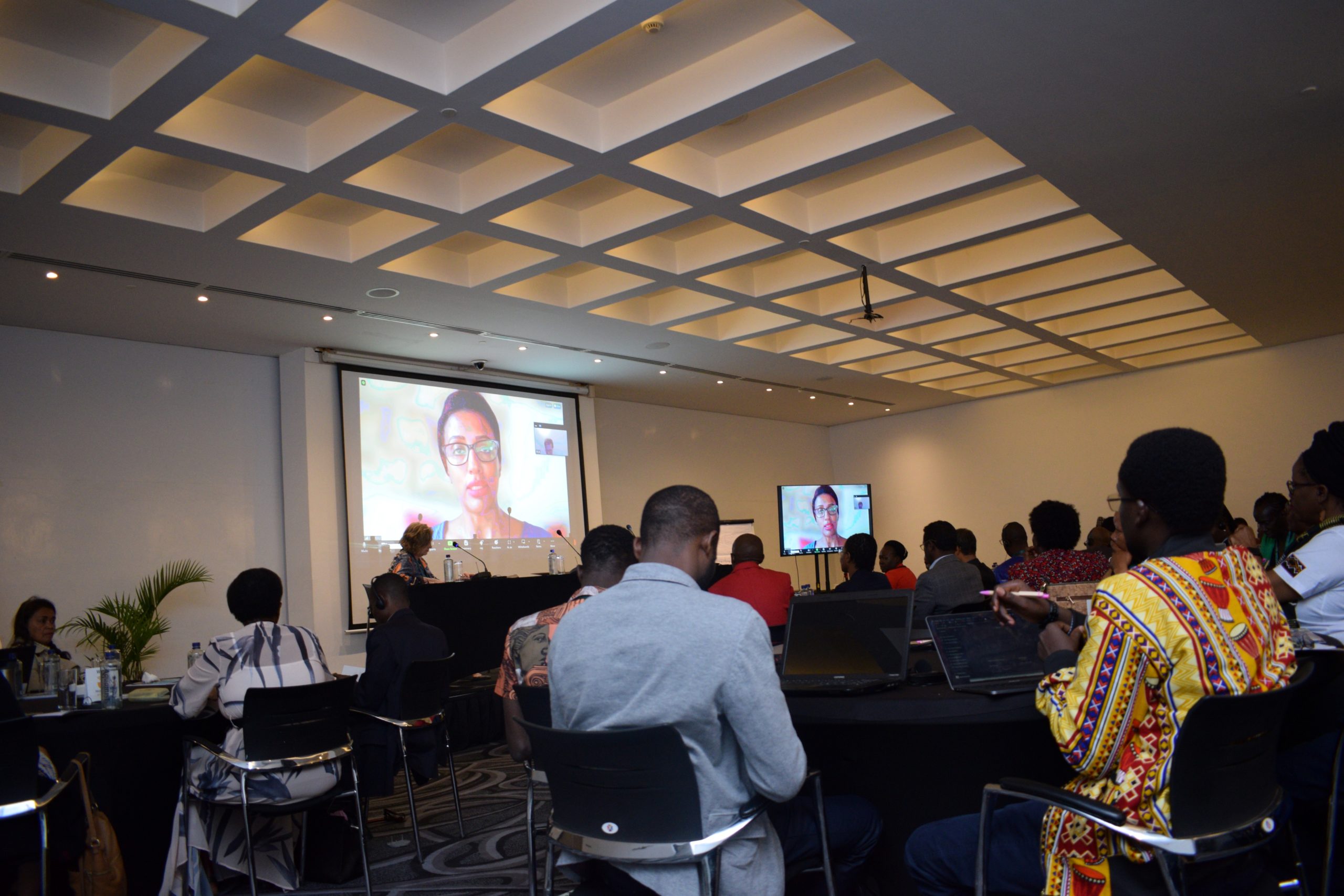 Picture of a group of seated attendees in room during IFLA Regional Workshop, Nairobi, Kenya
