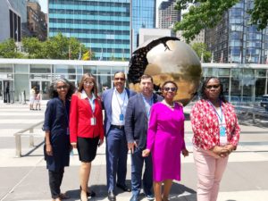Delegation HLPF Members of the library delegation at HLPF 2022