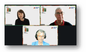 From left to right Moderator Ms Julia Chee with speakers Ms Josée Kirps, and Ms Leslie Weir.