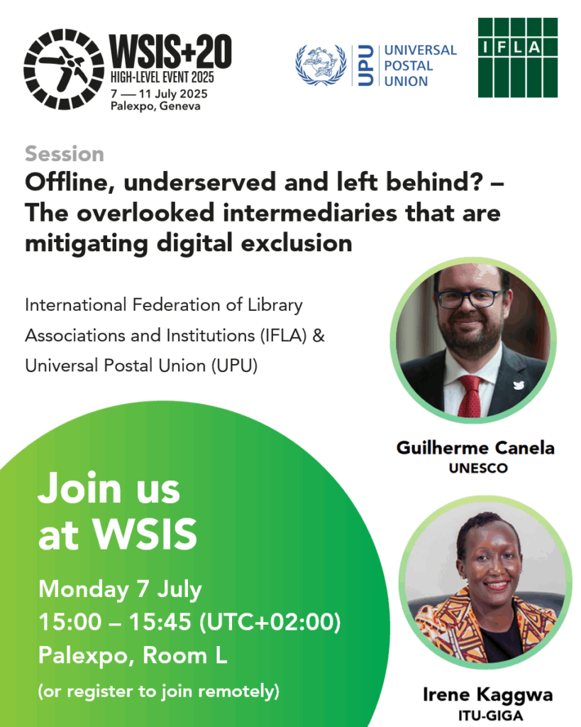 IFLA UPU WSIS 2025 promotion01