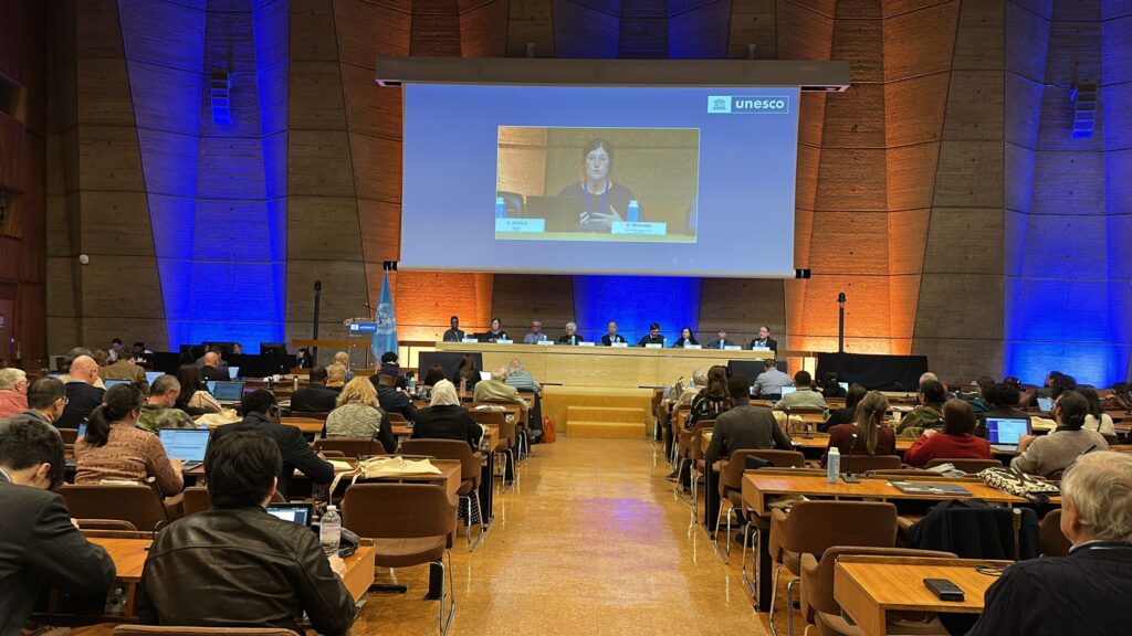 Image of conference hall at UNESCO HQ