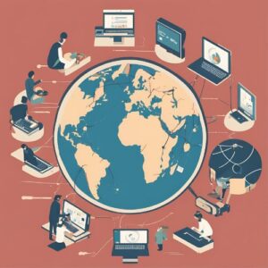 Illustration of 24 hours of global IT