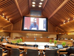 Shaddy talking at ESCAP 2022