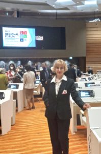 UNECE22.1 IFLA representative Maia Simonishvili at the UNECE Regional Forum on Sustainable Development