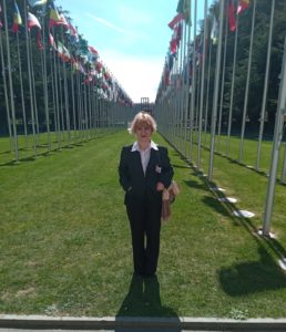 UNECE22.2 IFLA Representative Maia Simonishvili at the UN buildings, Geneva