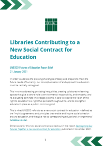 Cover page for Futures of Education Report Brief