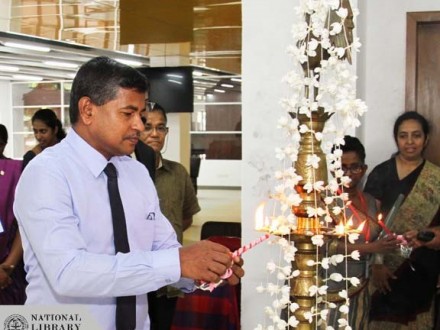 Lighting of traditional oil lamp 