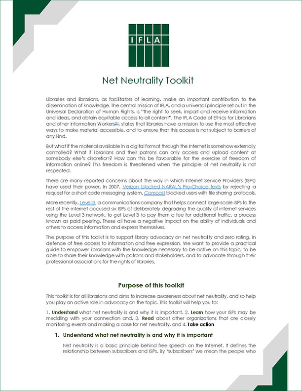 Net Neutrality Toolkit