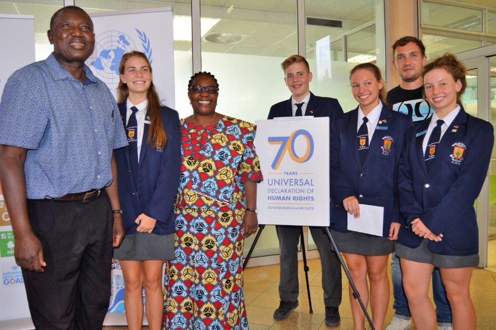 Professor Baloro and Students, Namibia