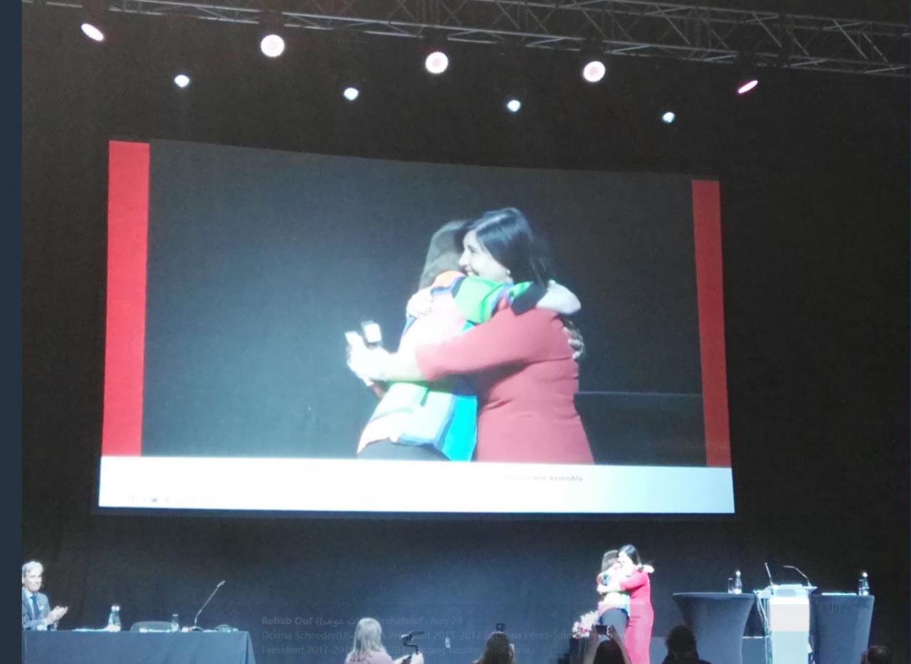 IFLA President Donna Scheeder and IFLA President-elect, Gloria Perez Salmeron