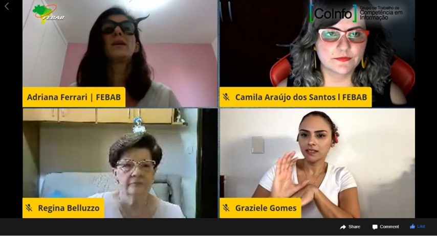 FEBAB's webinar is accompanied by sign language so that the audio can be used by hearing-impaired persons too.