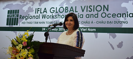 IFLA President GlÃ²ria PÃ©rez-SalmerÃ³n