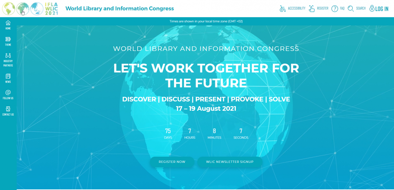 IFLA WLIC 2021 banner