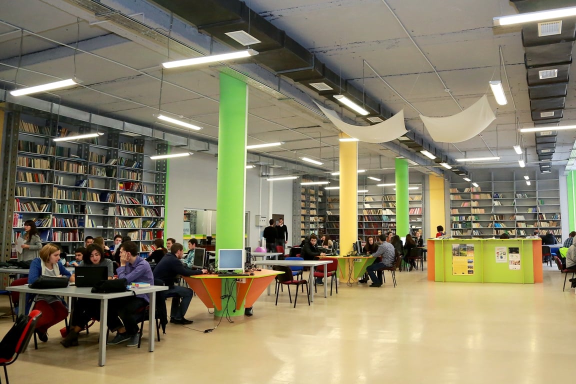 Photo: Free University of Tbilisi Library. CC-BY-SA 4.0 Free University of Tbilisi, https://commons.wikimedia.org/wiki/File:Free_University_of_Tbilisi_Library.jpg