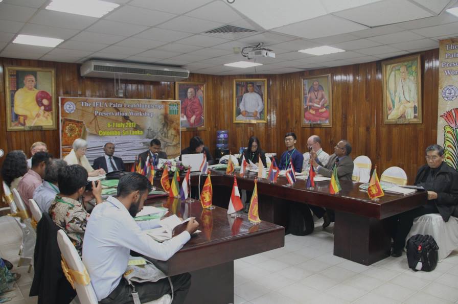Participants of the Scoping Workshop on Palm Leaf Manuscripts, held in Colombo, Sri Lanka