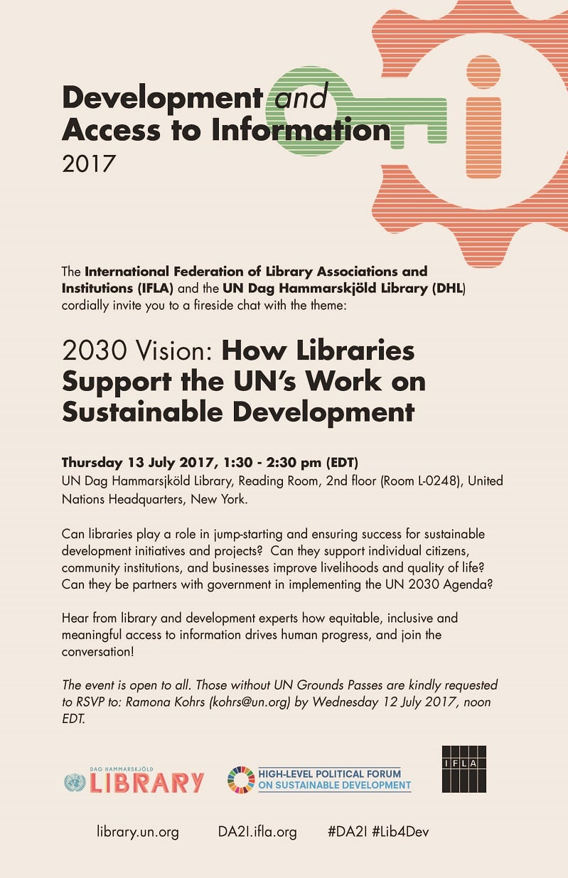 2030 Vision: How Libraries Support the UNâ€™s Work on Sustainable Development