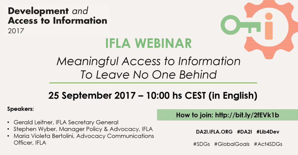 IFLA Webinar: DA2I