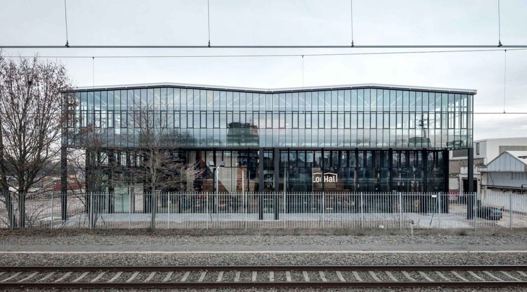 voorkant lochal website header 1 1024x569 The exterior of Lochal library (steel and glass frame)